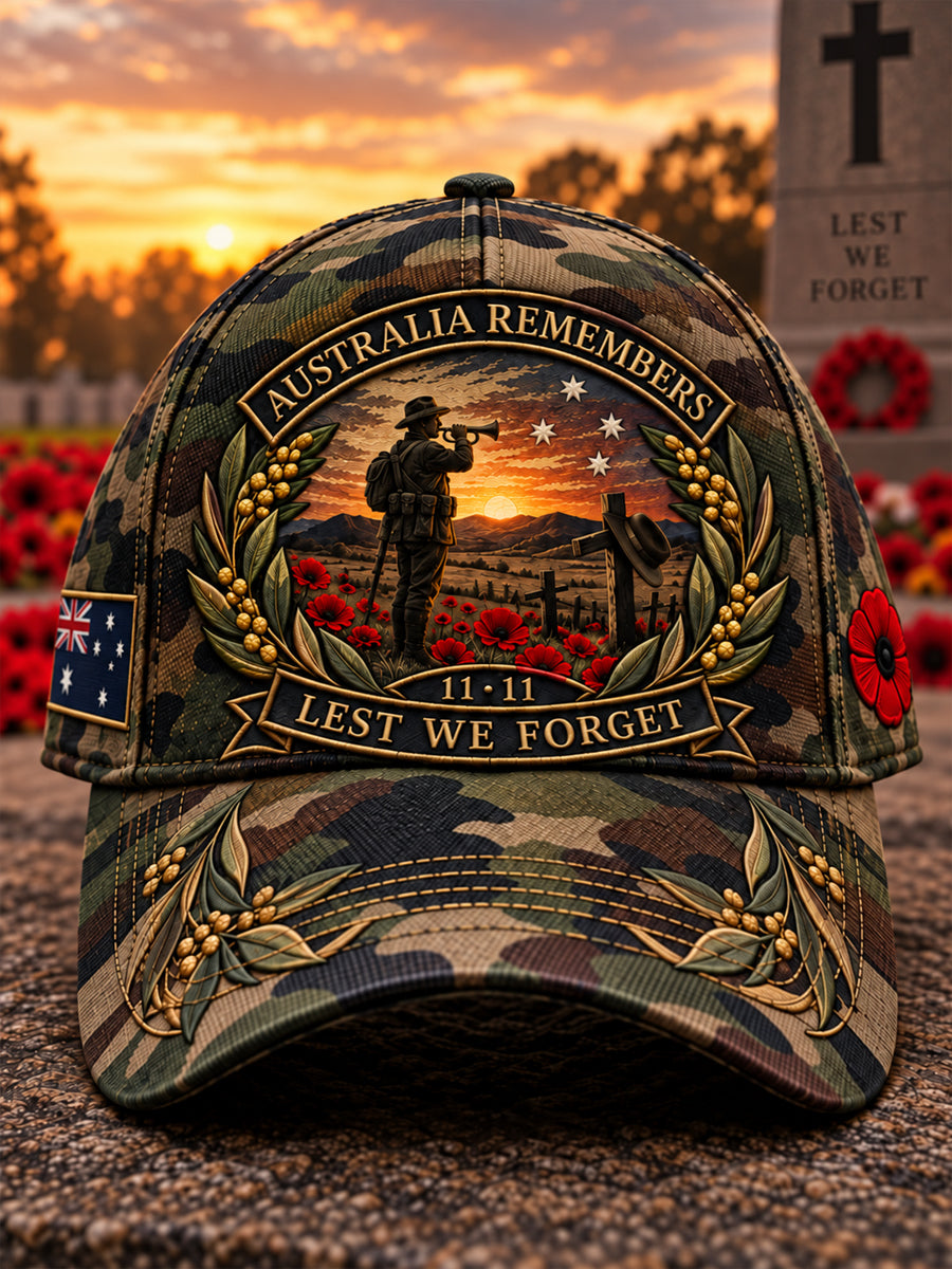 Unisex Australian Remembrance Day Veteran Commemorative Hat