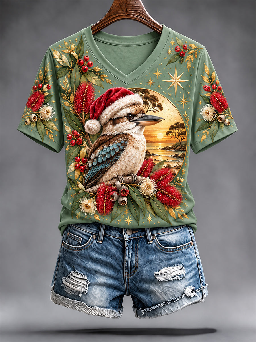 Women's Christmas In Australia Short-Sleeved T-Shirt