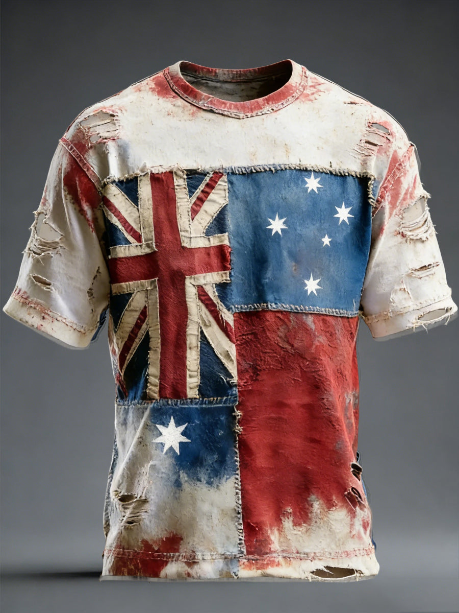 Men's Retro Australian Holiday Casual Fashion T-shirt