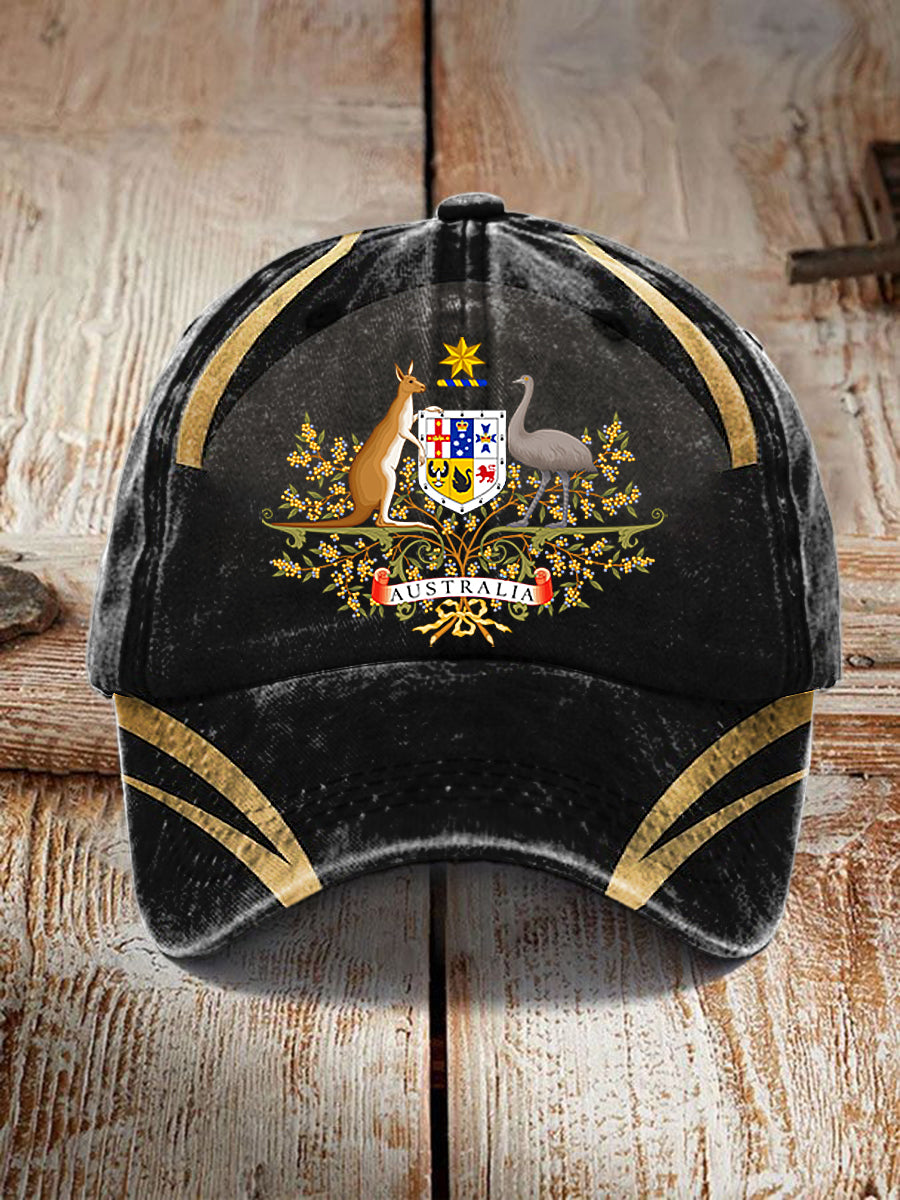 Vintage Australian Holiday Casual Comfortable Washed Cap