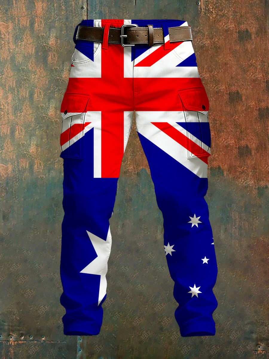 Men's Australian Art Print Comfort Trousers