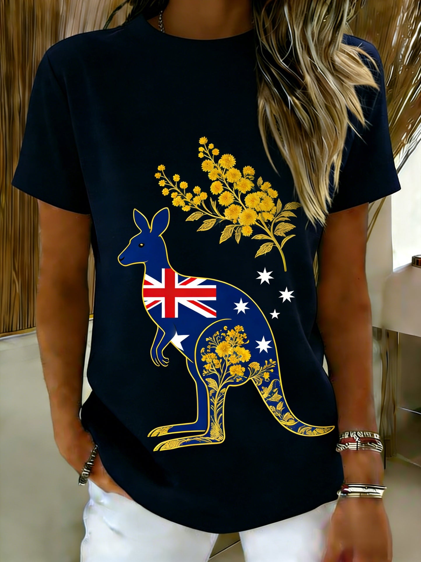 Women's Vintage Australian Holiday Casual Comfortable Short Sleeve T-Shirt