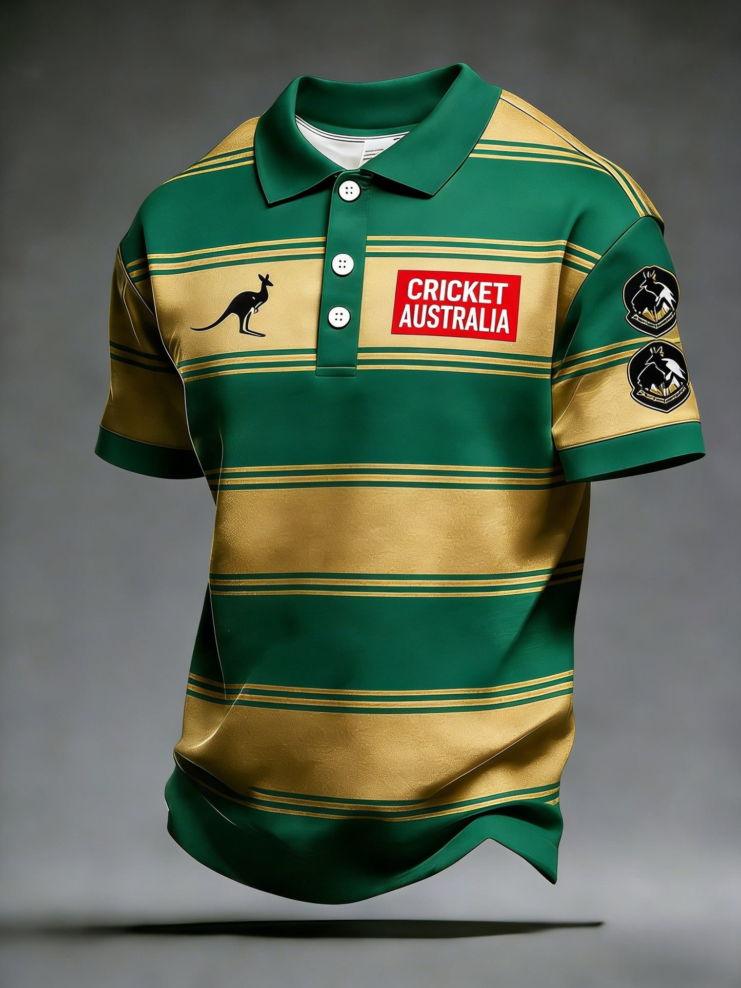 Men's Australia Cricket Printed Casual Short Sleeve T-Shirt