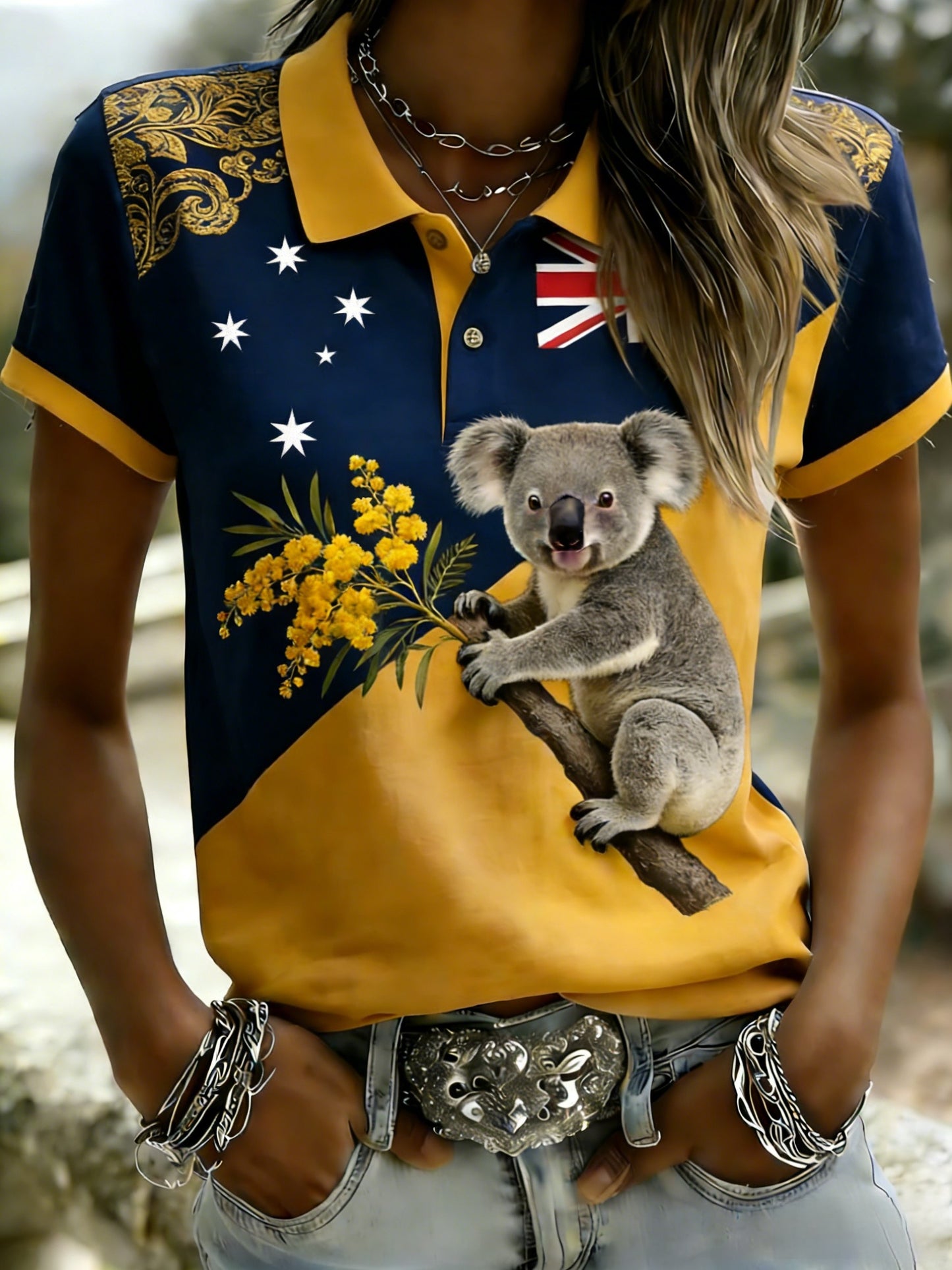 Women's Vintage Australian Holiday Casual Comfortable Short Sleeve T-Shirt