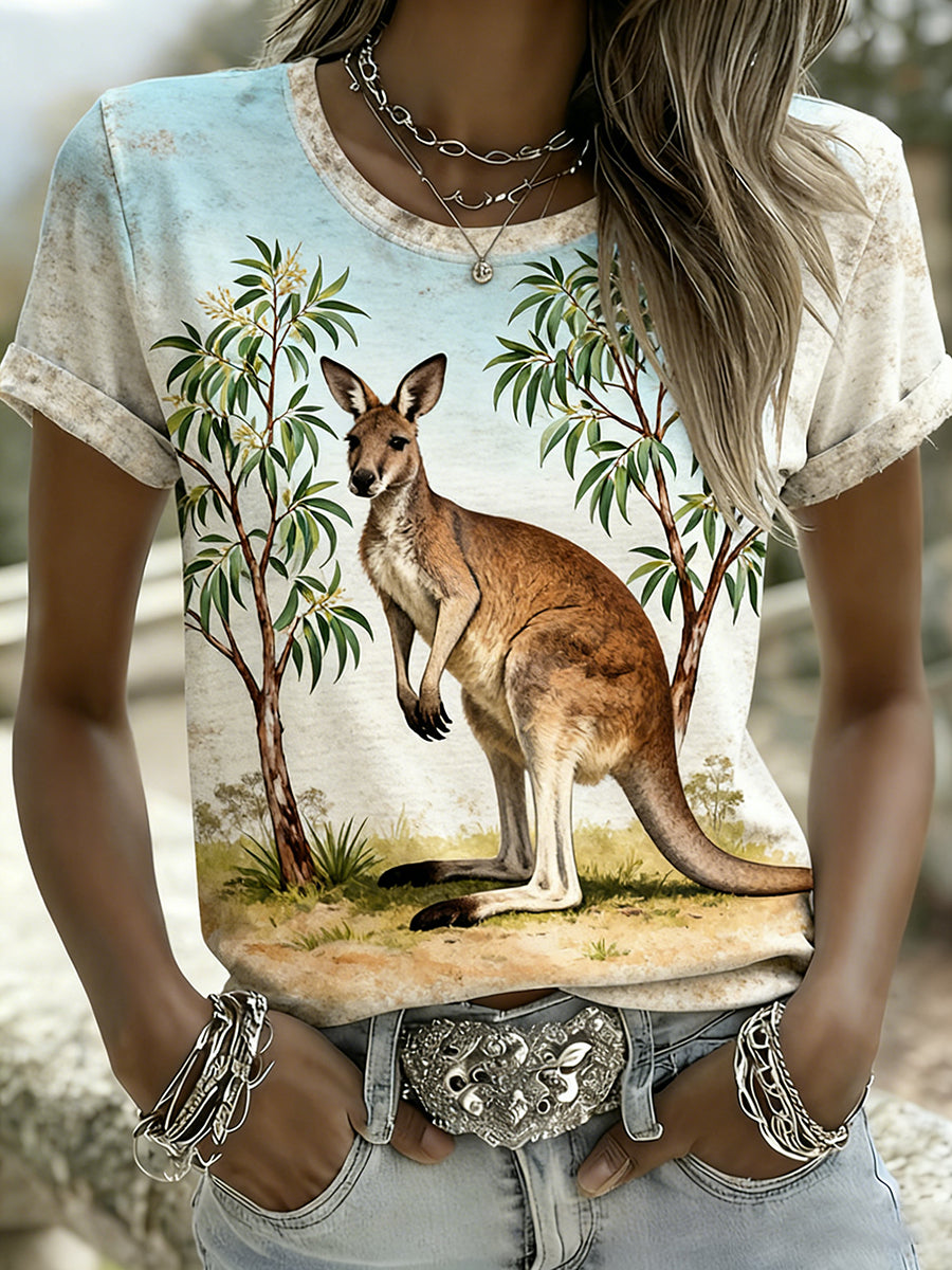 Women's Vintage Australian Holiday Casual Comfortable T-shirt