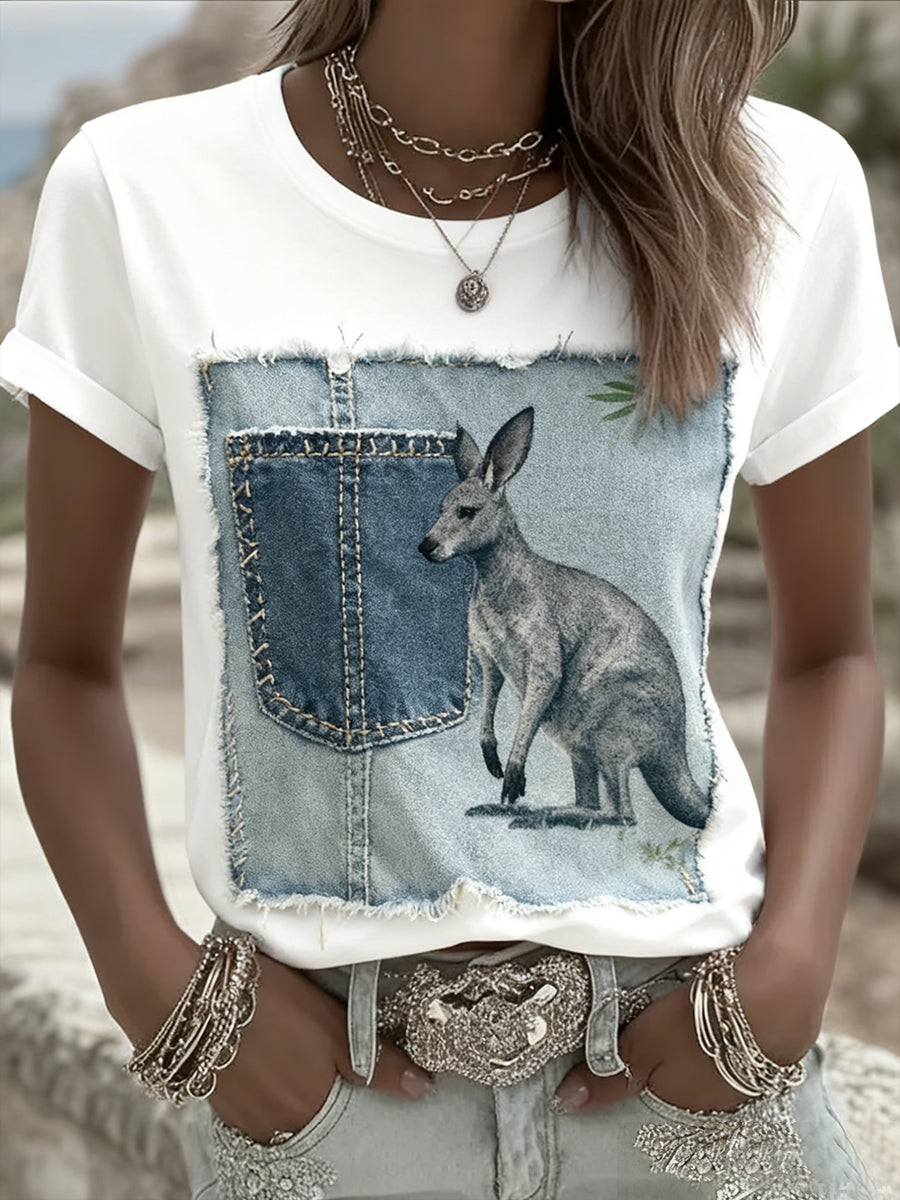 Women's Vintage Australian Holiday Casual Comfortable T-shirt