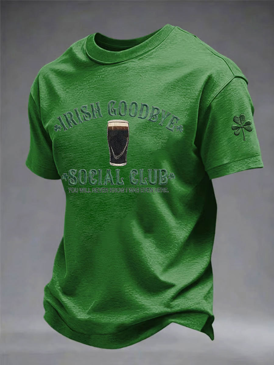 Men's St. Patrick's Day Printed Casual T-Shirt