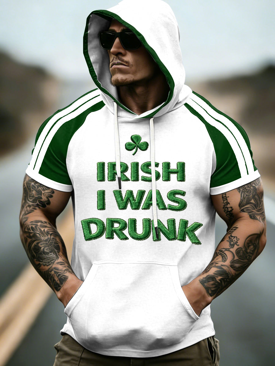 Men's St. Patrick's Day Short Sleeves Hooded Top