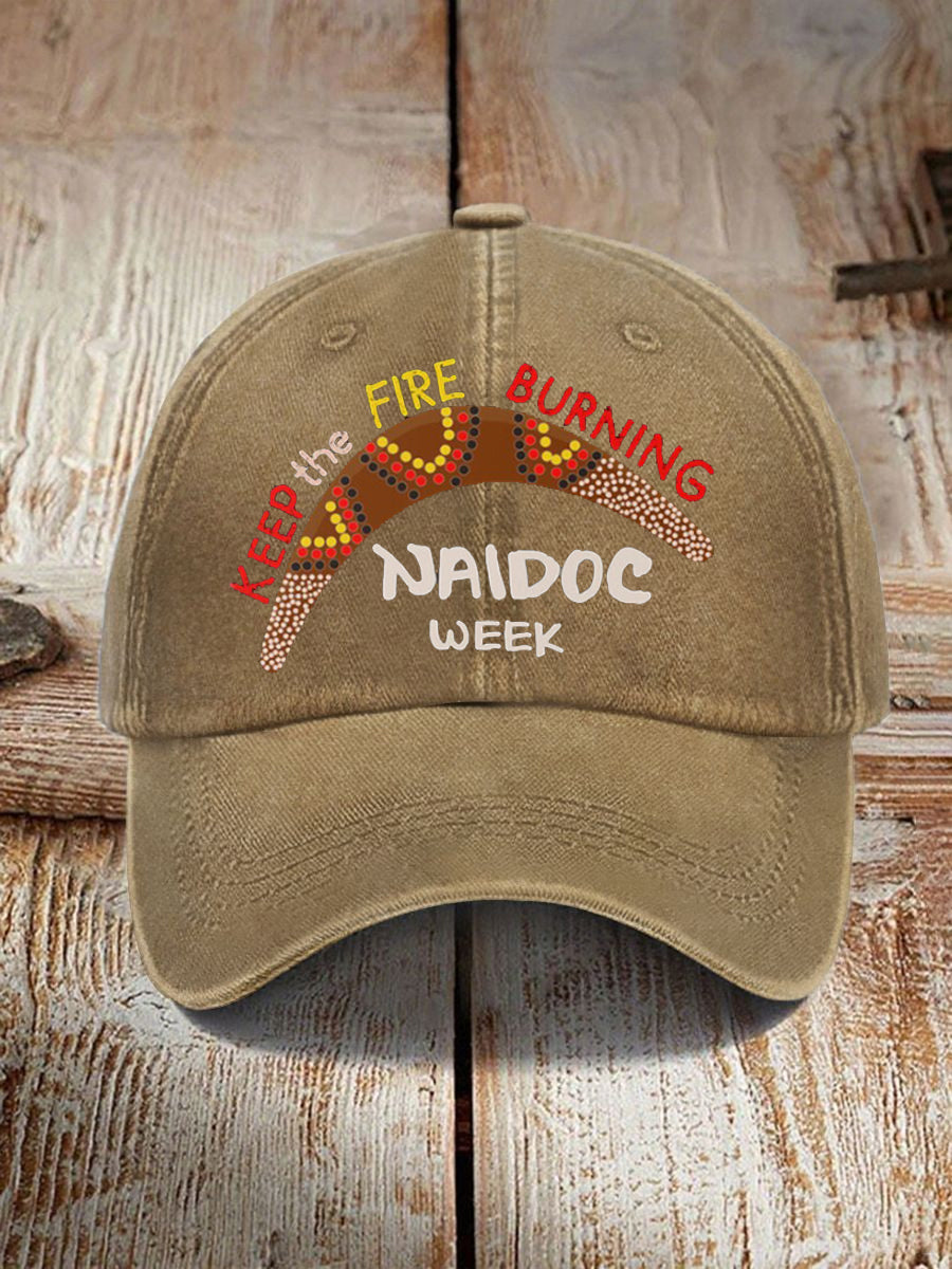 Unisex AU 50 Years of Deadly NAIDOC Week Aboriginal Culture Printed Hat
