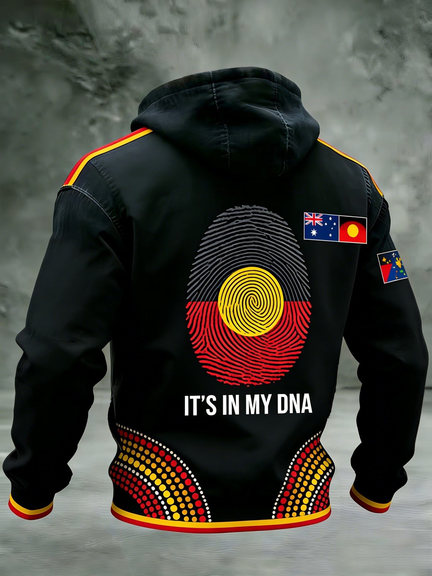 Men's AU Aboriginal Culture IT'S IN MY DNA Hooded Sweatshirt