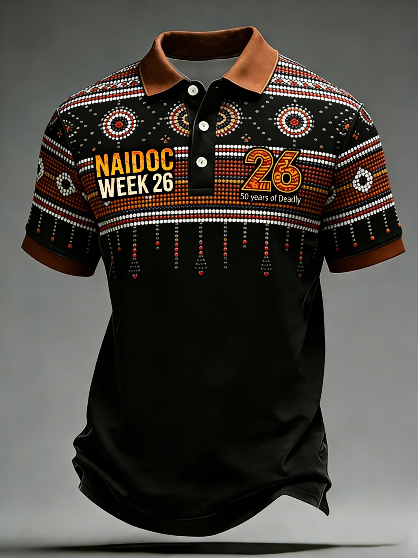 Men's AU Aboriginal Culture Art NAIDOC Week Printed Casual Tops