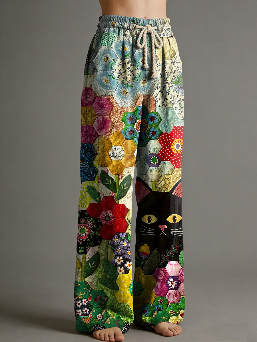 Women's Animal Art Print Trousers