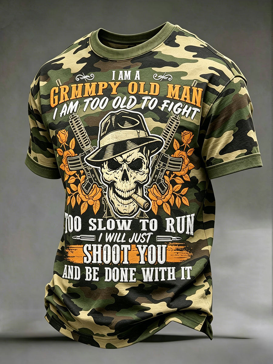 Men's 'I'm a grumpy old man' camo T-Shirts