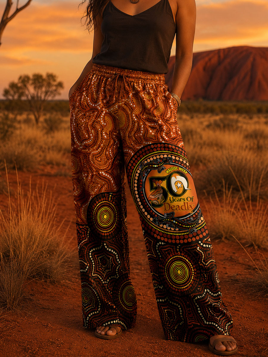 Women's NAIDOC Week Aboriginal Art Printed Pants