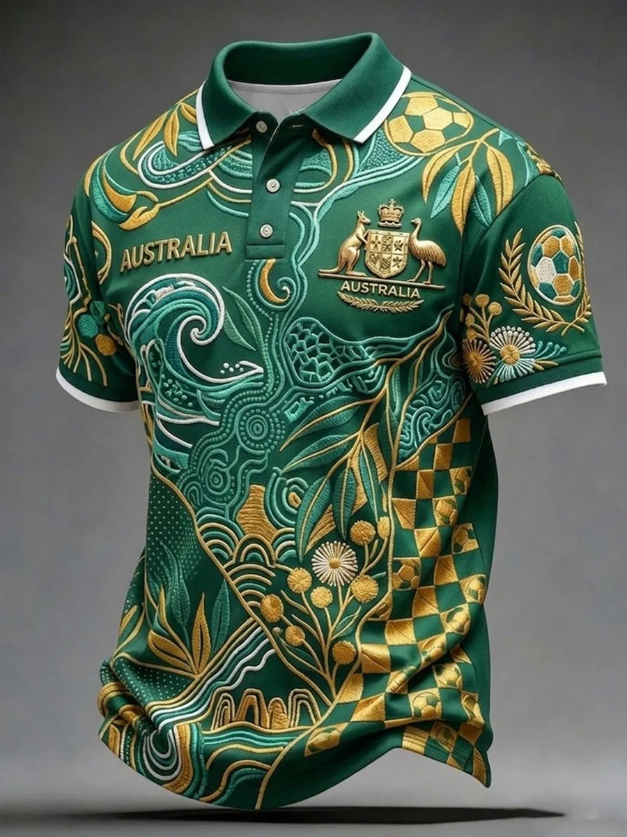 Men's Australian Football Lover Short Sleeve Top
