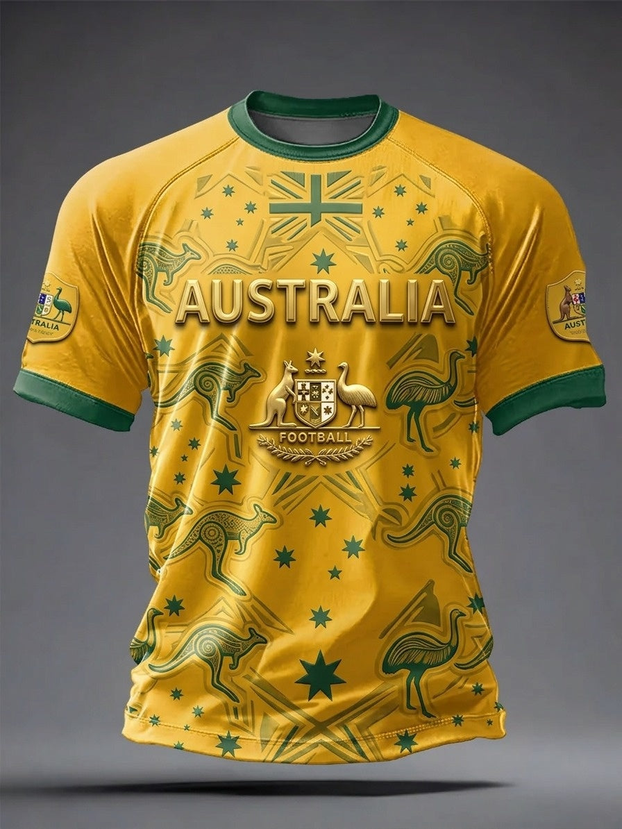 Men's Australian Football lovers short sleeves t-shirt