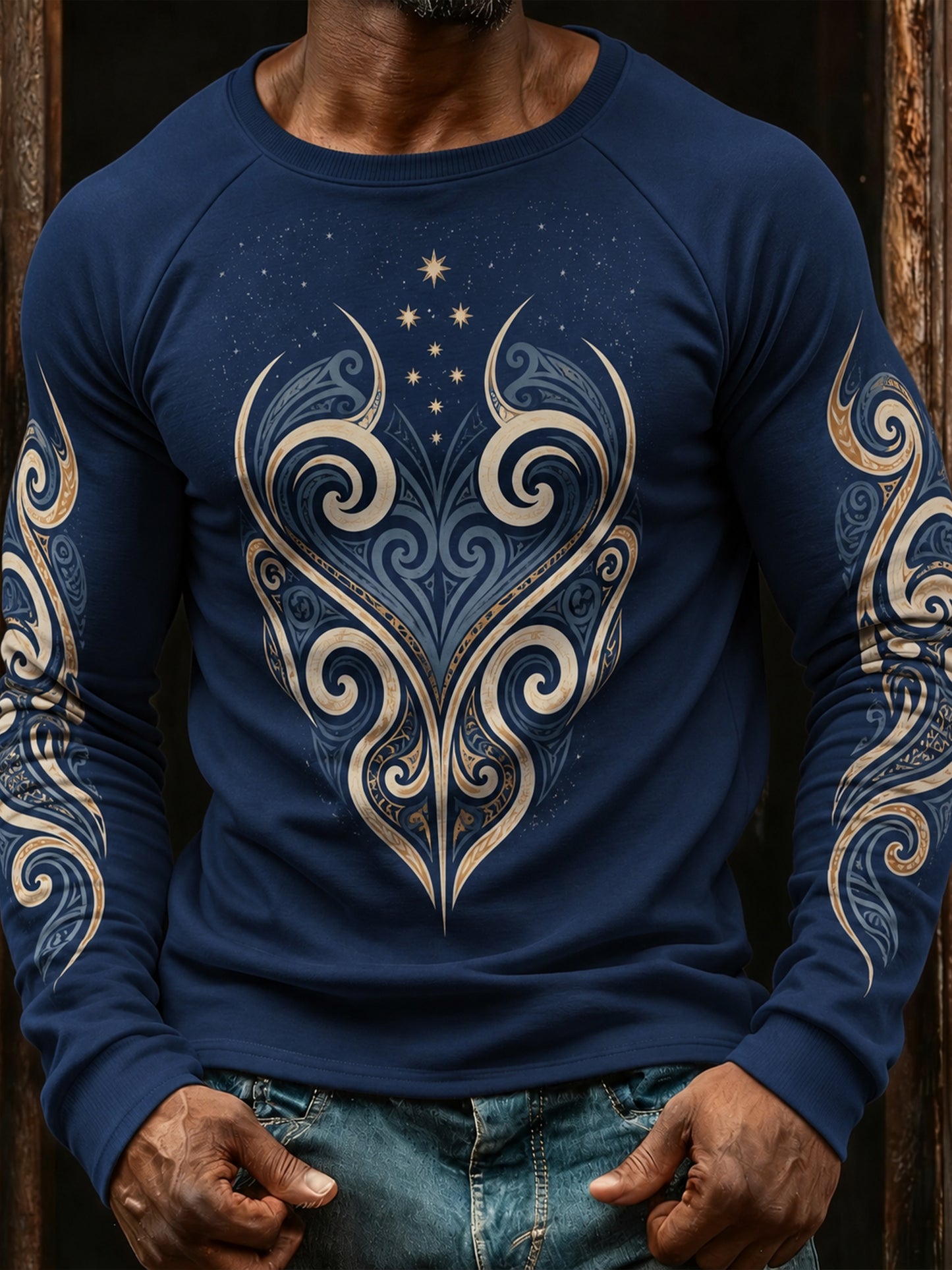 Men's New Zealand Maori Culture Maori New Year Elements Art Print Top