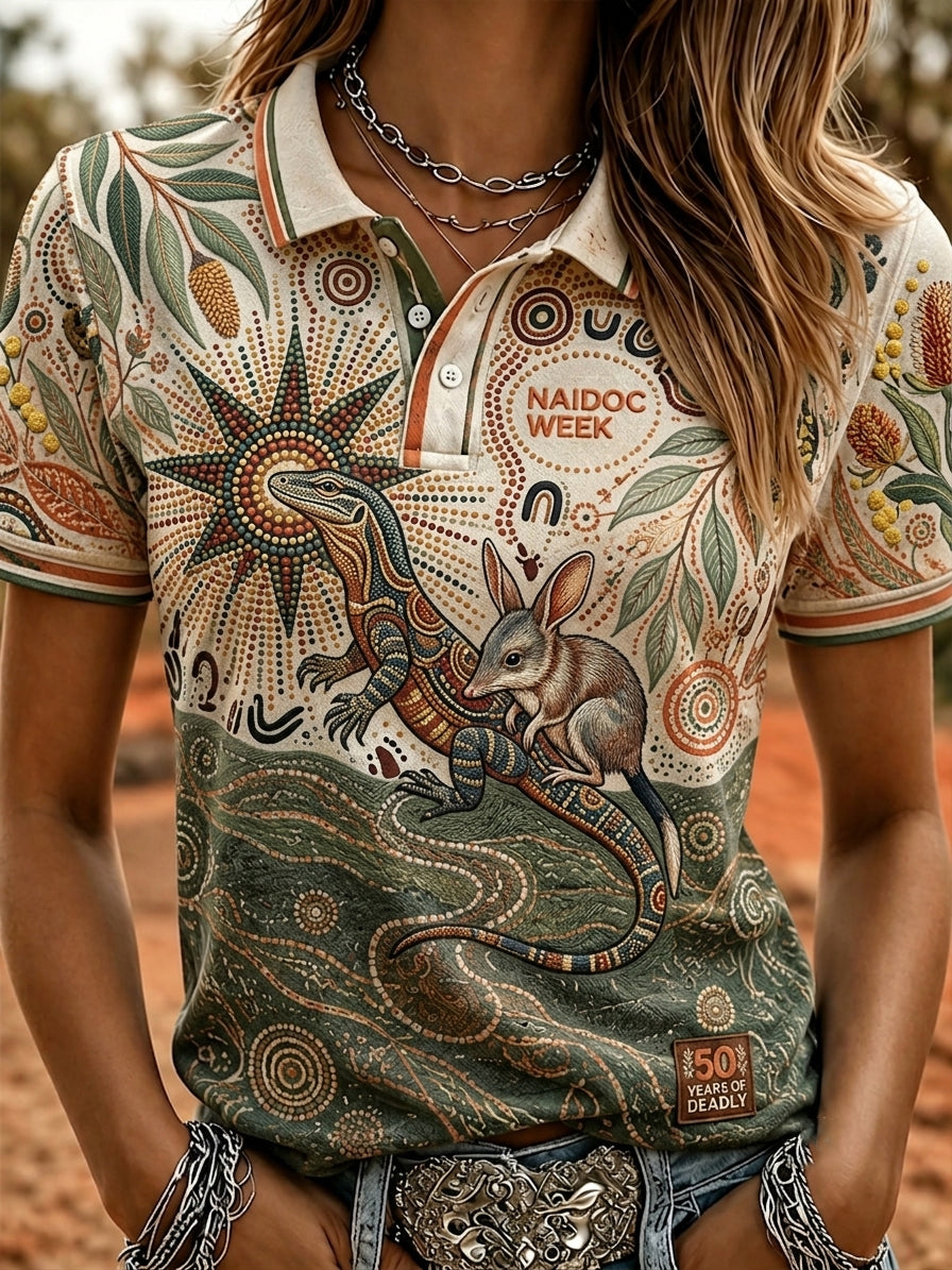Women's Naidoc Week Art Print Short-Sleeve T-Shirts