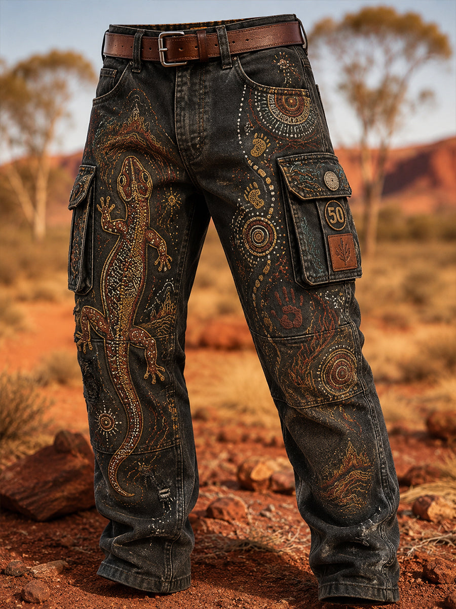 Men's Australia Naidoc Week Casual Work Trousers