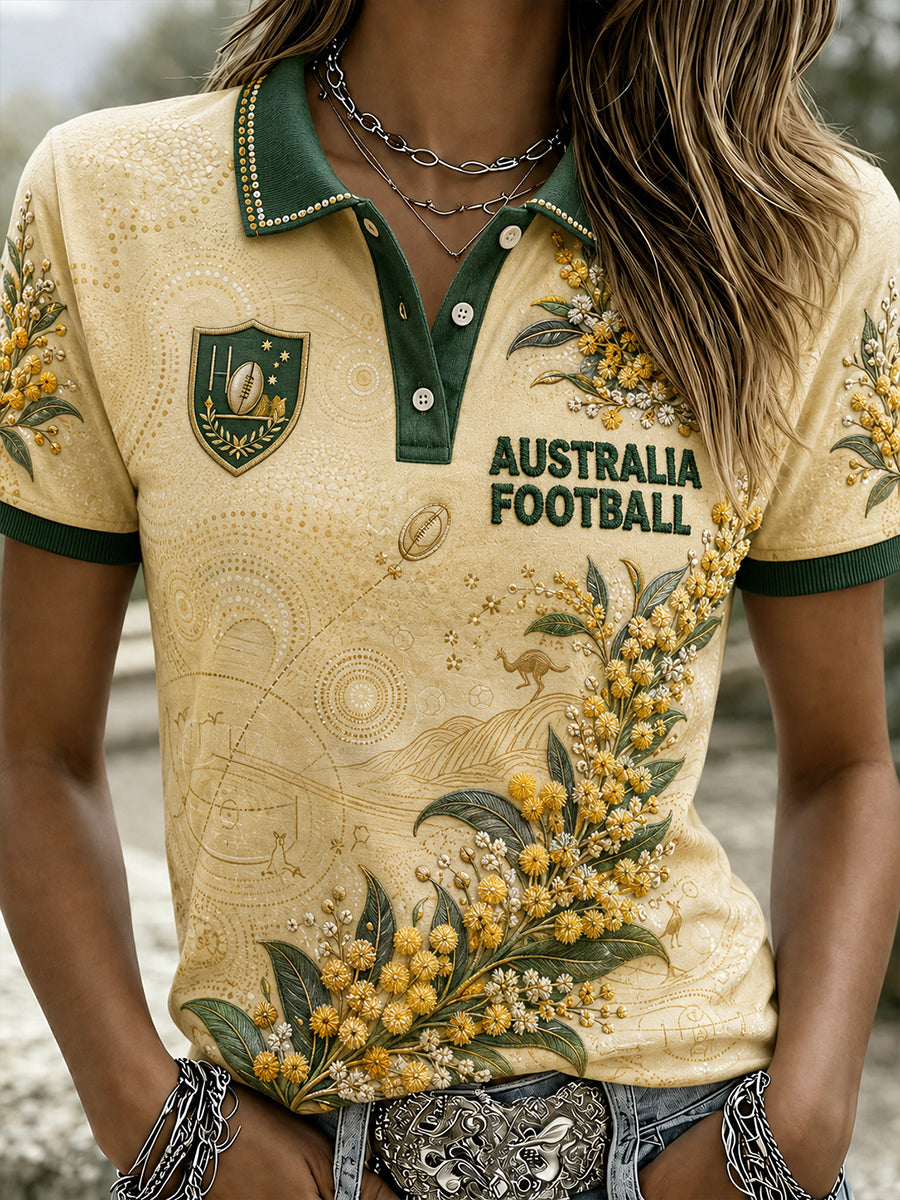 Women's Australia Football Polo T-Shirt