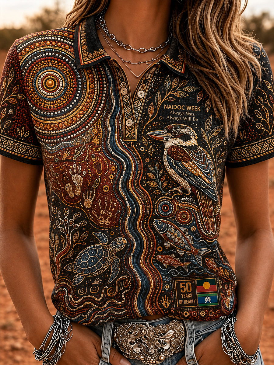 Women's Australia Naidoc Week Polo T-Shirt