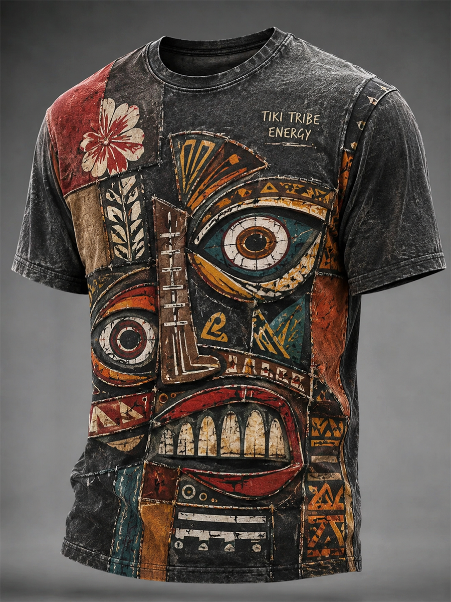 Men's Tiki Totem Short Sleeves T-Shirt