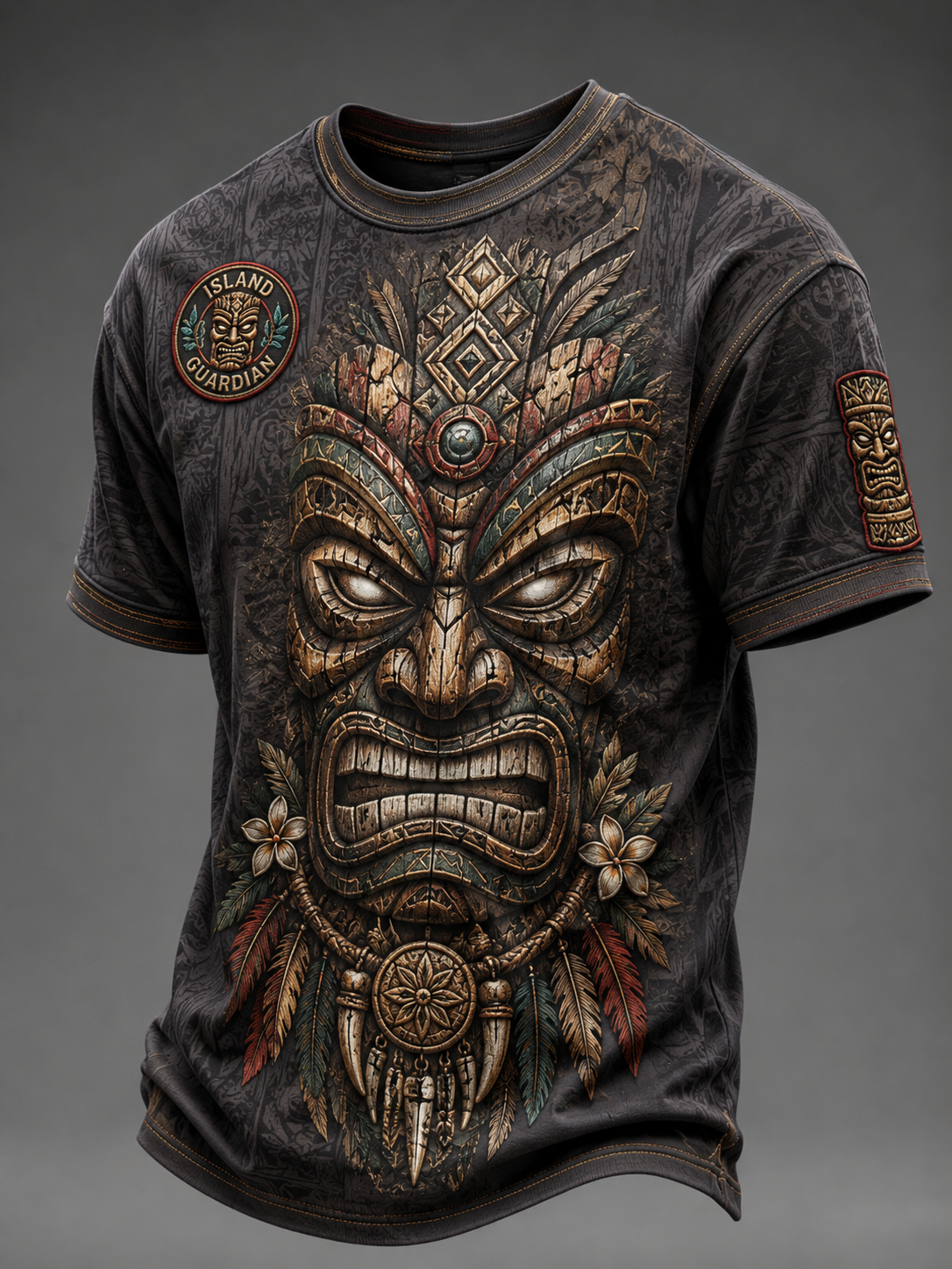 Men's Tiki Totem Short Sleeves T-Shirt