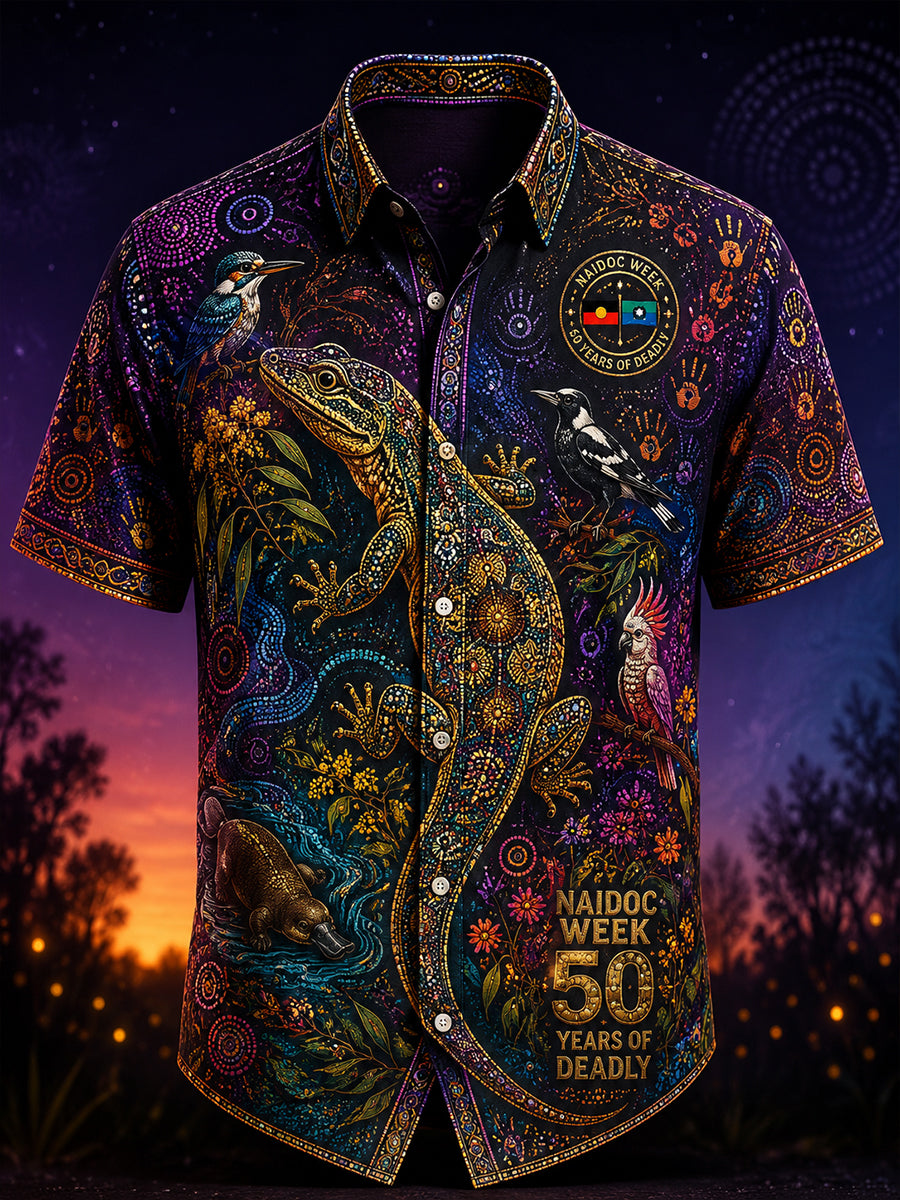 Men's Australia Naidoc Week Shirt Short Sleeve