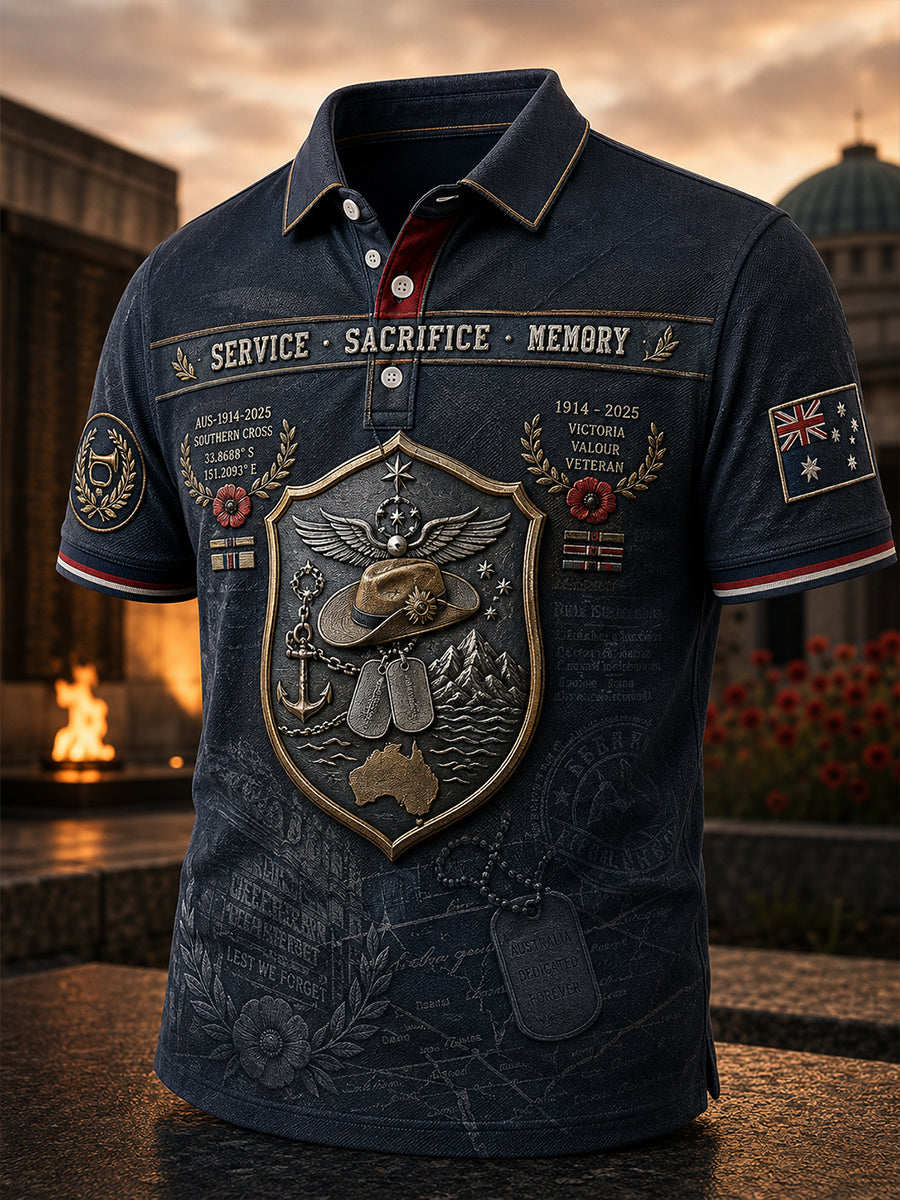 Men's Australian Veterans' Memorial Short Sleeve Shirt