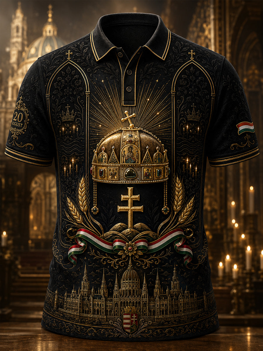 Men's Hungary St. Stephen's Day Short Sleeves T-Shirt