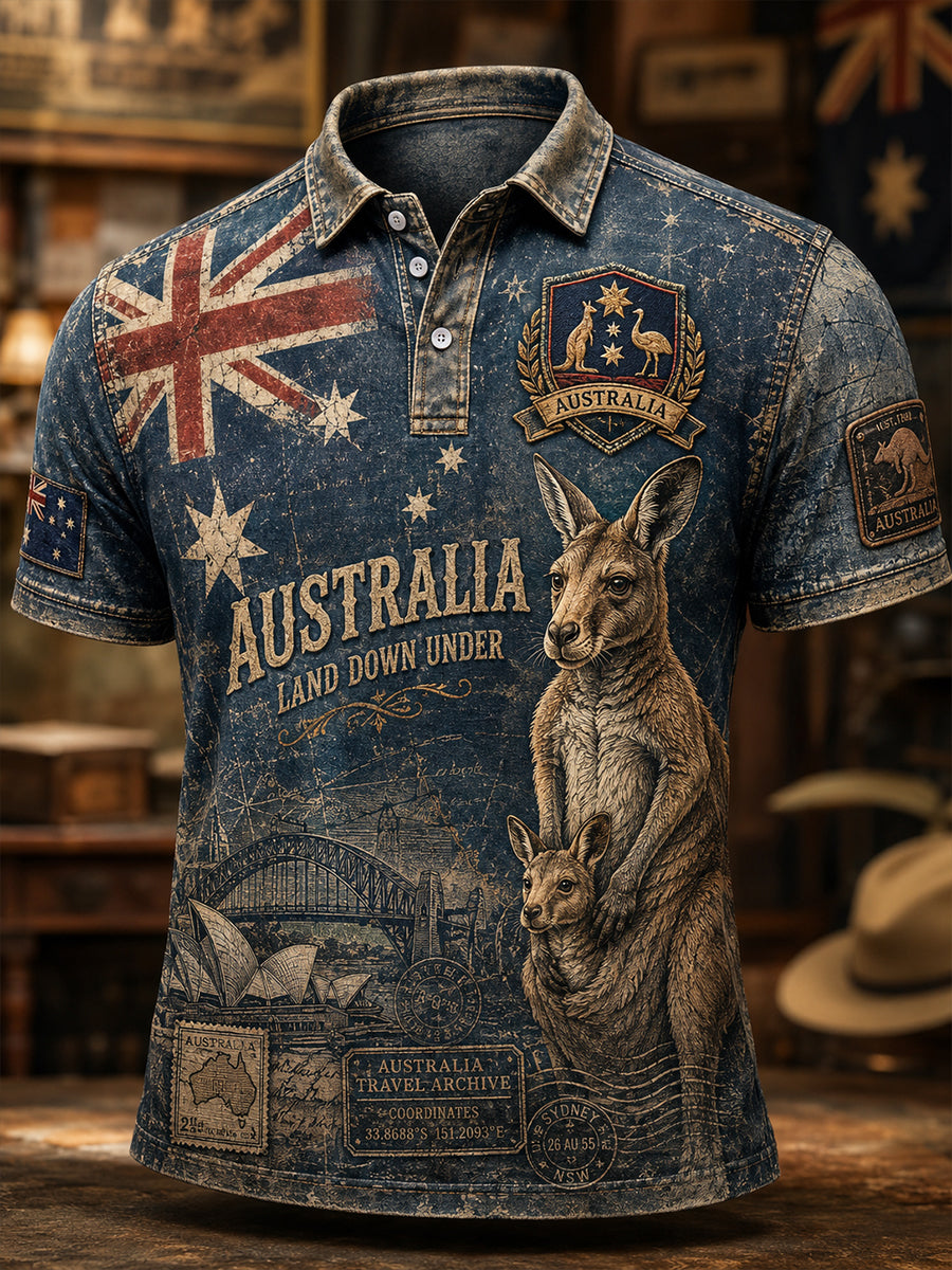 Men's Australia Flag Short Sleeve Shirt