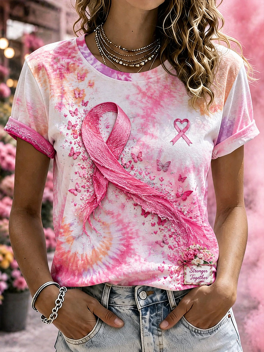 Women's Breast Cancer Awareness Short-Sleeved T-Shirt