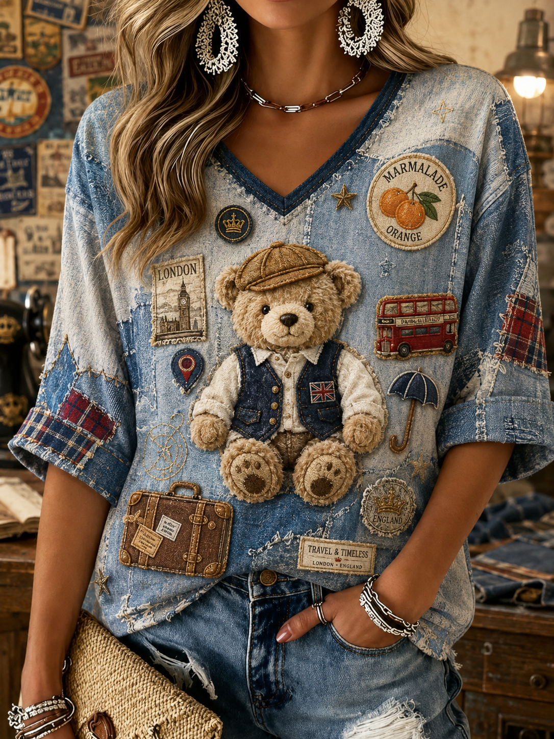 Women's Linen Short-Sleeved T-Shirt