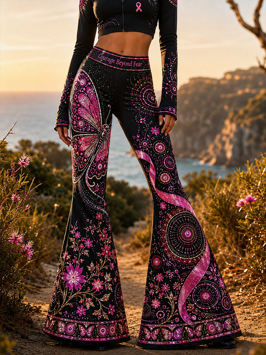 Women's Australia Breast Cancer Awareness Printed Comfortable Pants