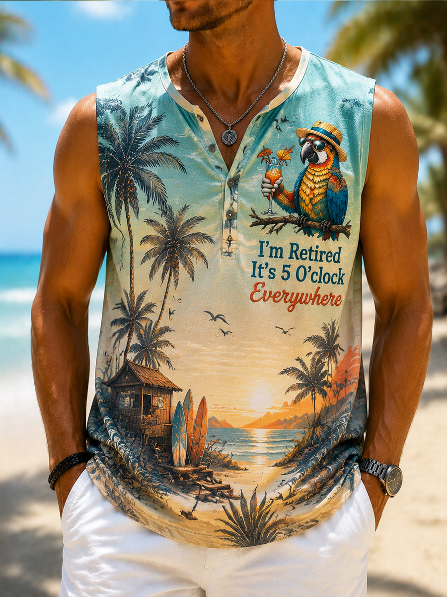 Men's Casual Vacation Tank Top