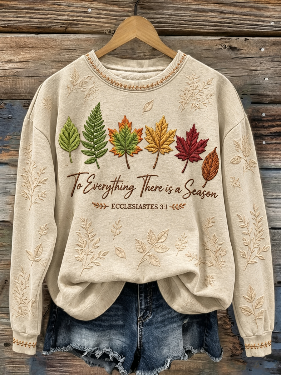 Women's To Everything There Is A Season Ecclesiastes 3:1 Regular Sweatshirt