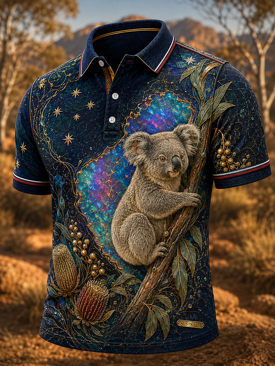 Men's Australian Animals Short Sleeve Shirt