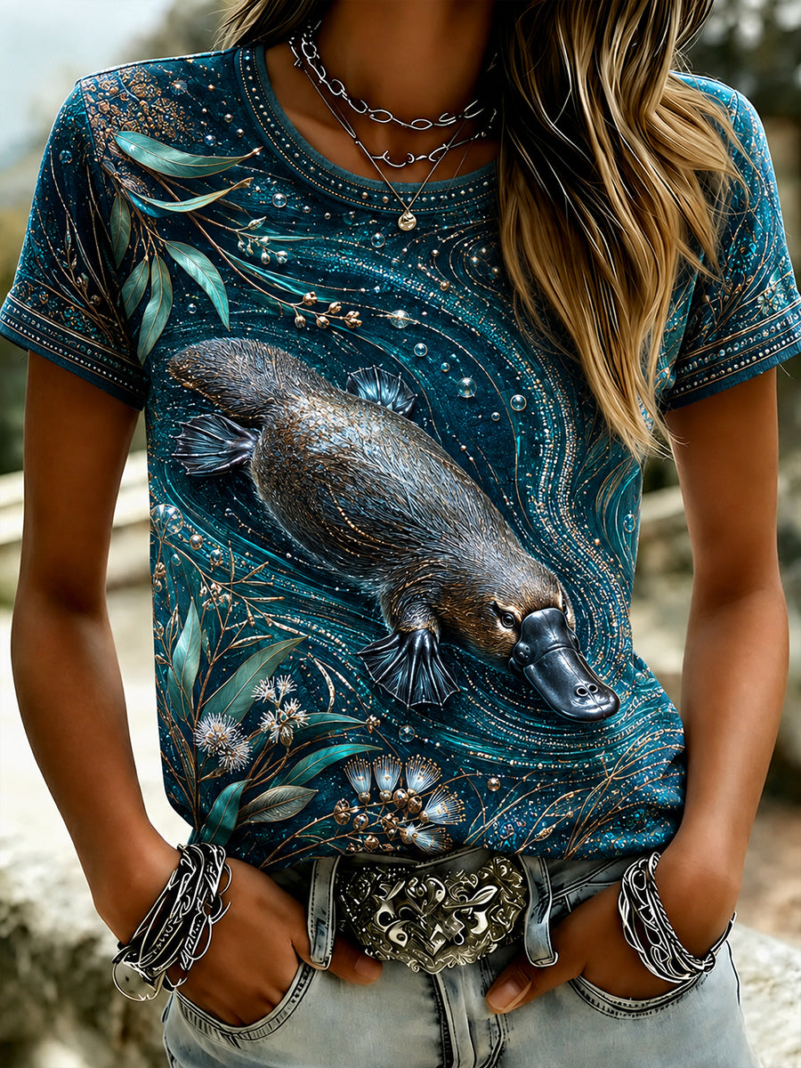 Women's Australian Animals Short-Sleeved T-Shirt
