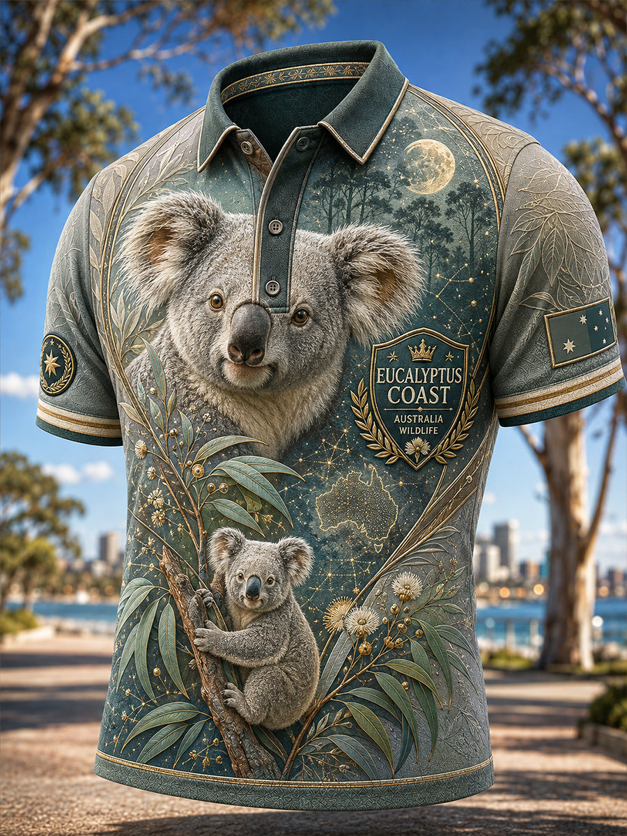 Men's Australian Animals Short Sleeve Shirt