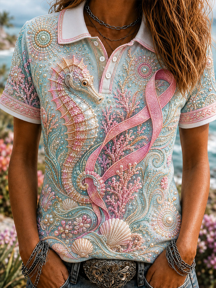 Women's Australian Breast Cancer Awareness Short-Sleeved T-Shirt