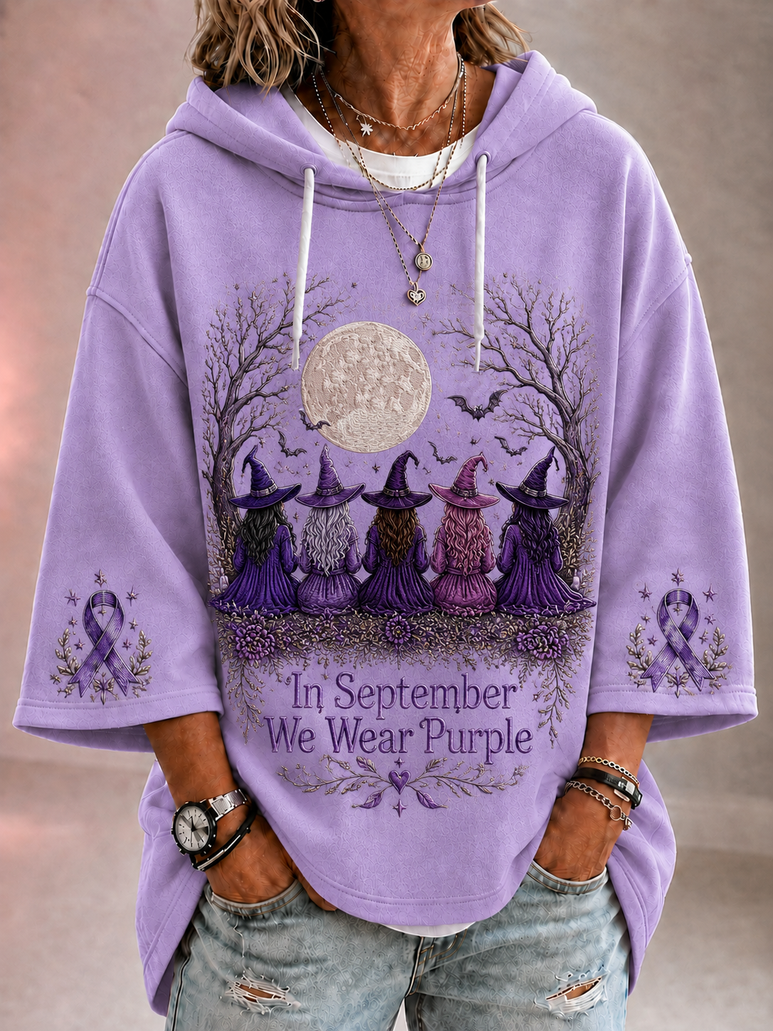 Women’s In September We Wear Purple Hoodie