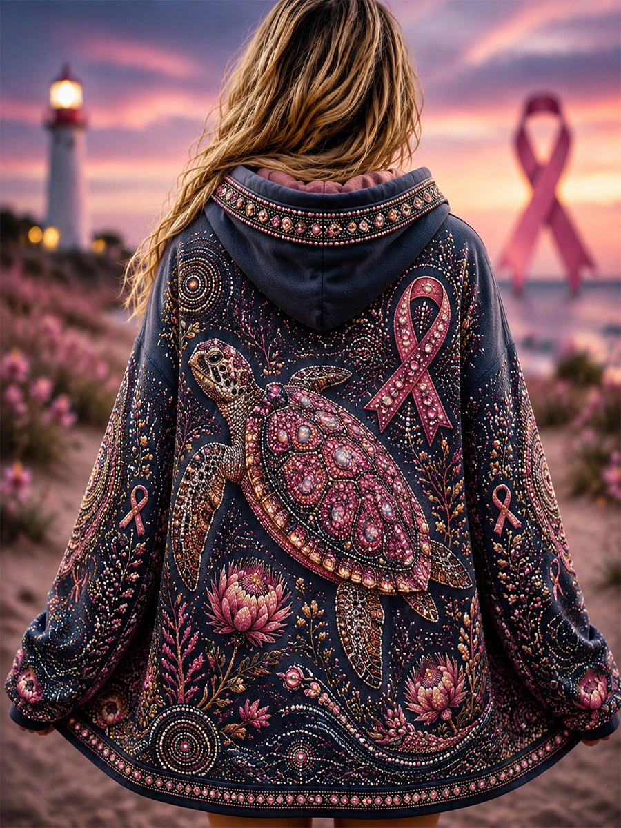 Women's Australian Breast Cancer Awareness Zip-Up Hoodie