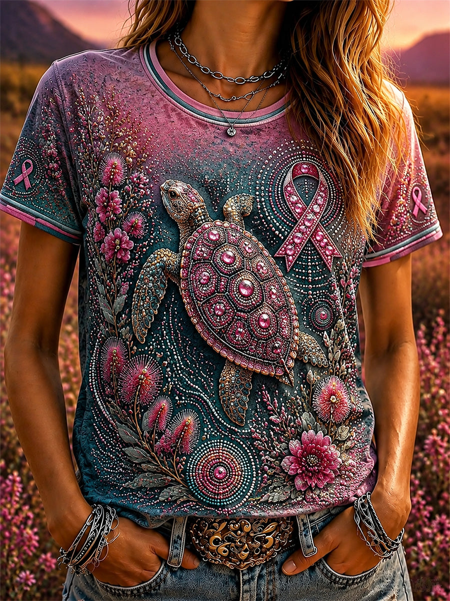 Women's Australian Breast Cancer Awareness T-Shirt