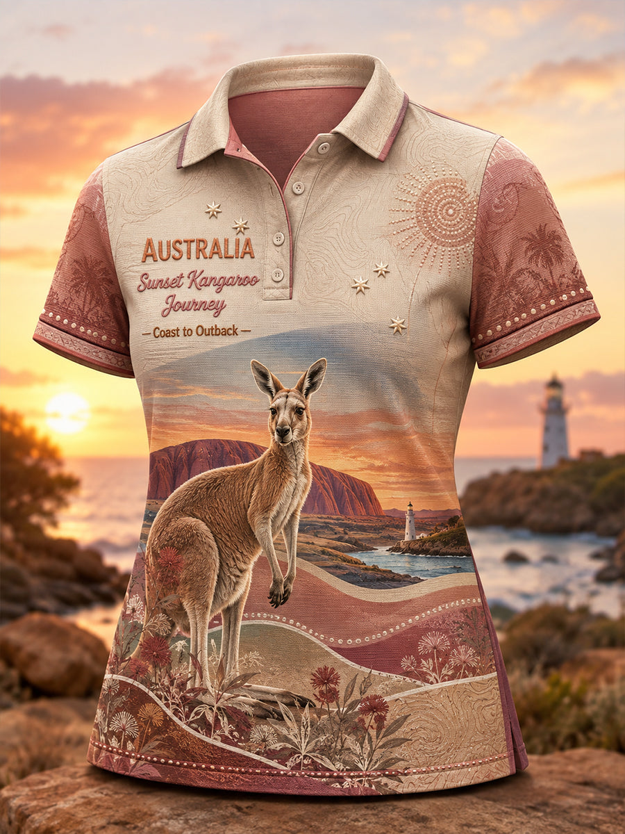 Women's Australian Animals Polo T-Shirt