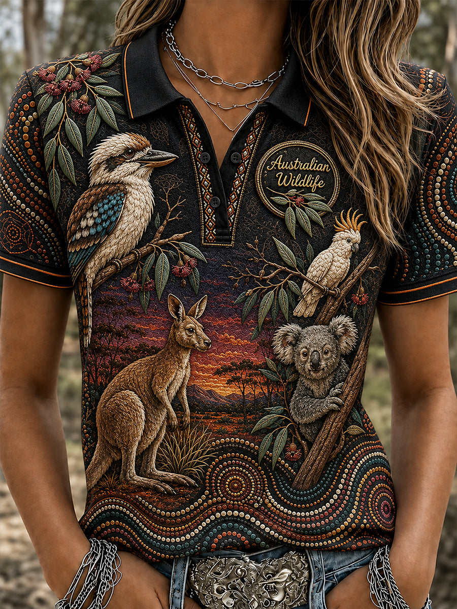 Women's Australian Animals Polo T-Shirt