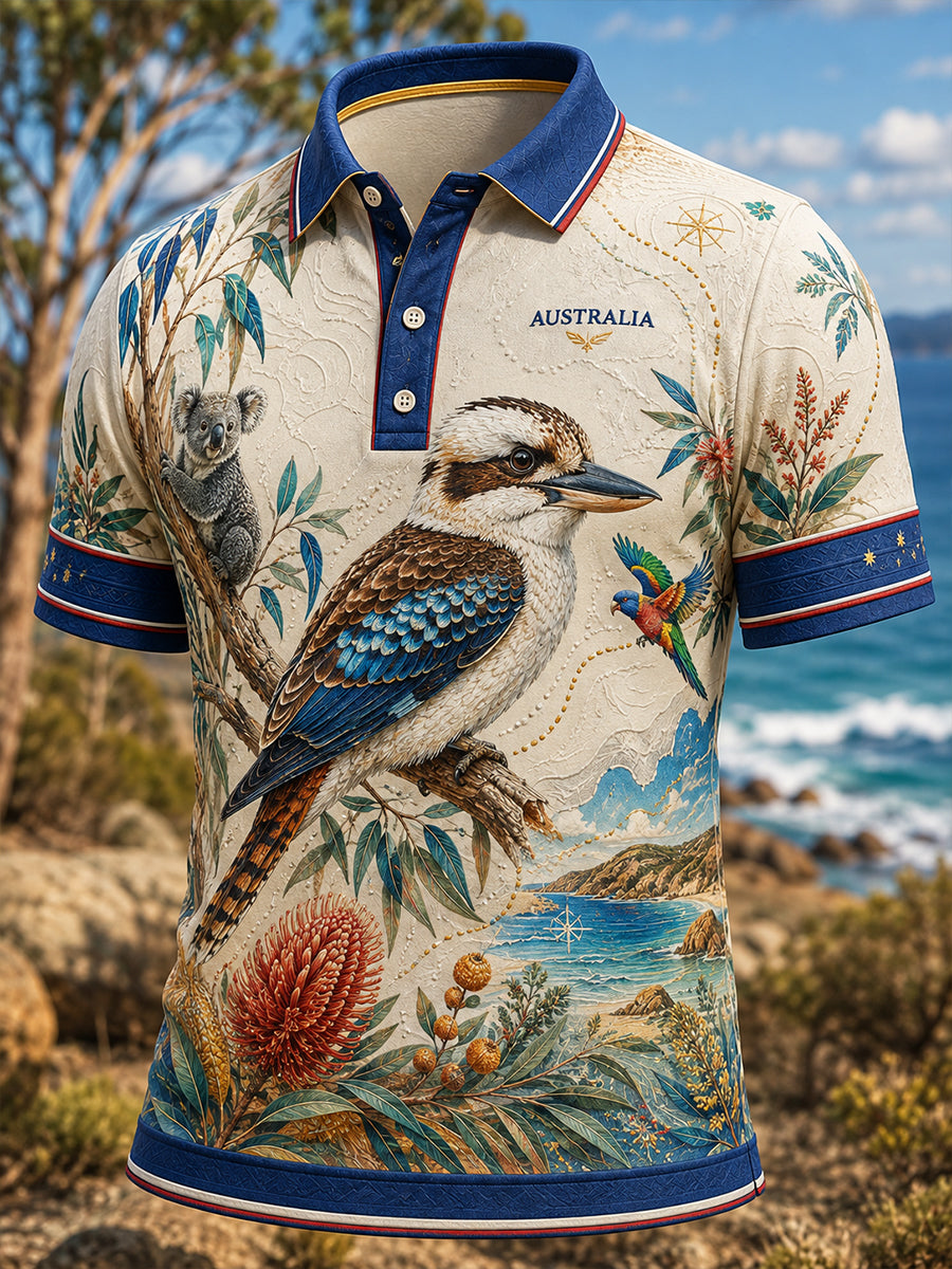 Men's Australian Animals Short Sleeve Shirt