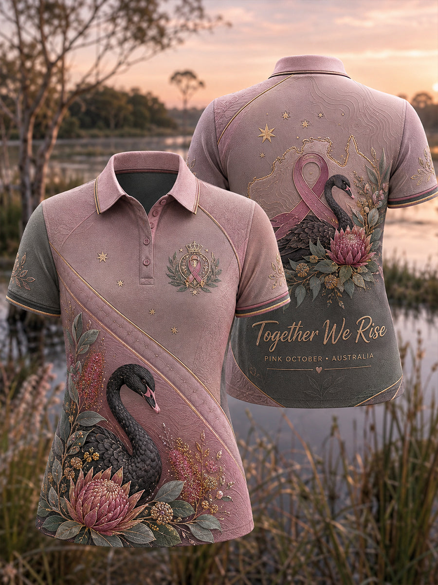 Women's Breast Cancer Awareness In Australia Polo T-Shirt