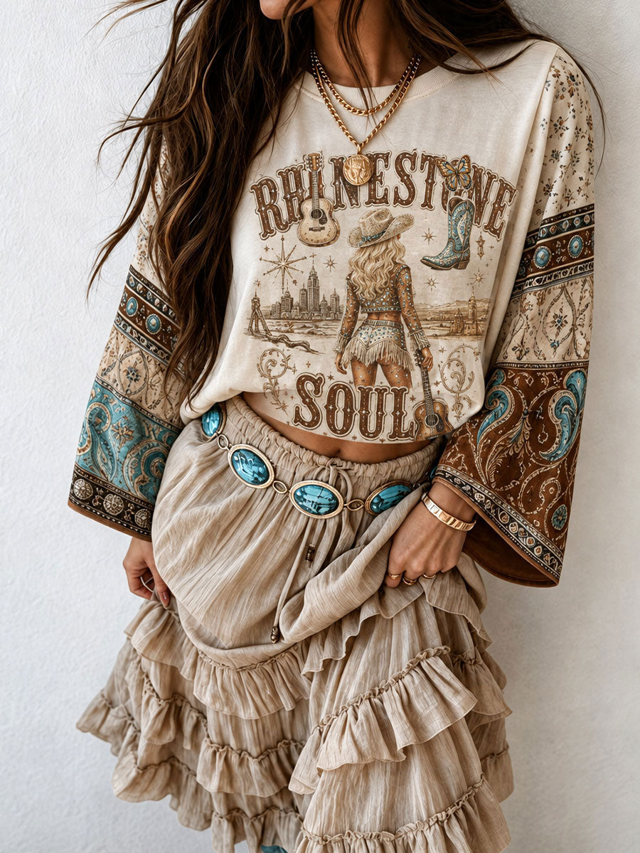 Women's Western Music Commemorative Tops