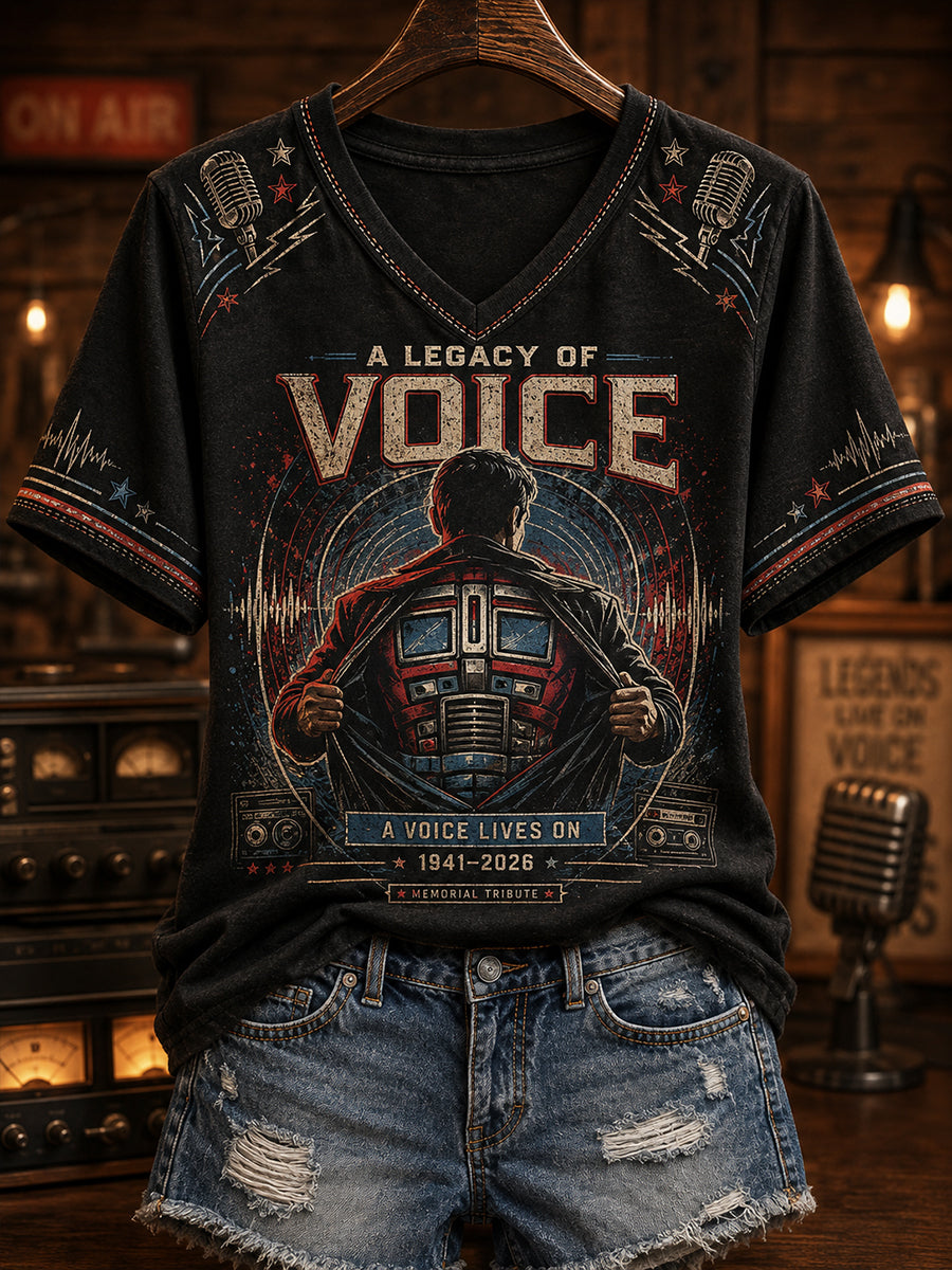 Women's Legacy Of A Voice Peter Cullen Short-Sleeved T-Shirt