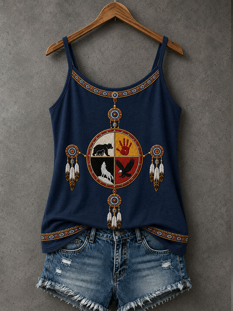 Women's Indigenous Art Tank Top